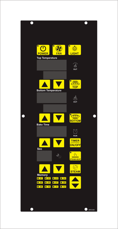 Customized MEIKONG MK5380 Intelligent Thermostat Control Panel Button High Quality Plastic Temperature Controller 1C thumbnail 2