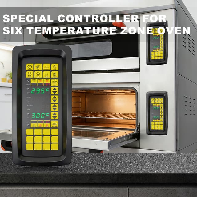 MEIKONG Industrial 6 Zone Independent Temperature Controller Layered Oven Spare Parts for Commercial with High Speed CPU System