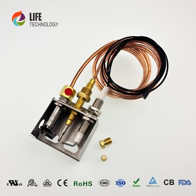 Replacement Parts for Propane Gas Fire Pit Heater, ODS pilot Flame Igniter Assembly Kit thumbnail 2