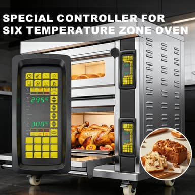 Commercial Multi Layer Safety Protection Oven Spare Parts 6 Zone Independent Temperature Controller for Various Layer Oven thumbnail 2