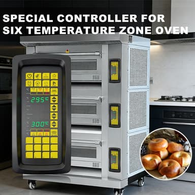 Good Price 6 Zone Temperature Controller IP65 Durable Safe Metal Plastic PET 220V AC 50Hz Control Panel Layer Oven Spare Parts thumbnail 2