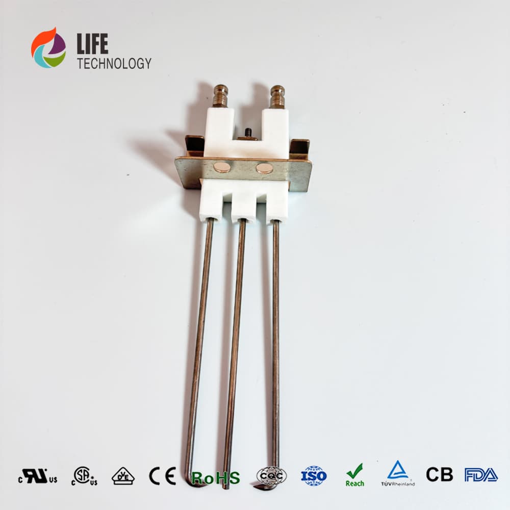 Three Needle Ceramic Spark Plug Ignition Electrode High Quality Materials Commercial Gas Burner Oven Parts detail 3