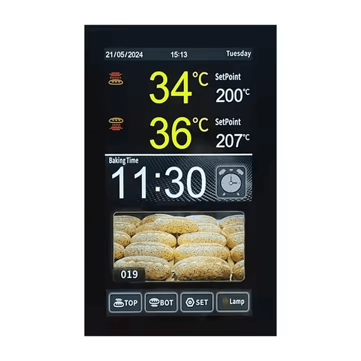 Professional Commercial Kitchen Thermostat Bakery Controller PCB MK5L99 Hot Sales Touch Screen Baking Oven Parts Plastic ODM detail 2