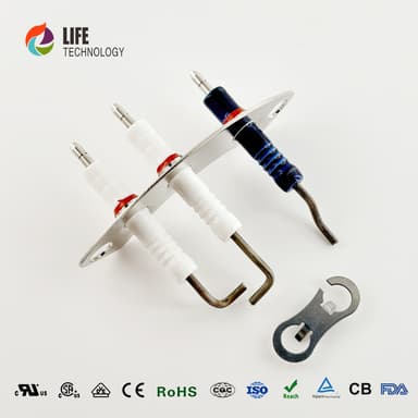 Worcester 87161163810/87181070870 Insulating Ceramic Flame Monitoring Ignition Electrode Kit Gas Boiler for Gas Boiler thumbnail 3