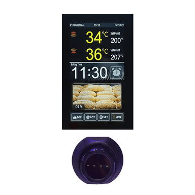 10 Inch LCD Touch Screen Thermostat Intelligent Knob Oven/Deck Oven Temperature Control MEIKONG MK5A08 1C OEM/ODM thumbnail 5