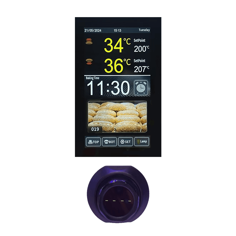10 Inch LCD Touch Screen Thermostat Intelligent Knob Oven/Deck Oven Temperature Control MEIKONG MK5A08 1C OEM/ODM detail 5