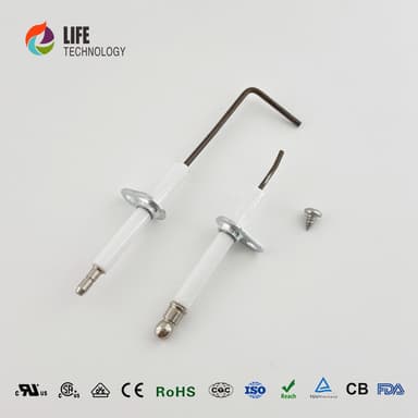 FERROLI 39814080 High Performance Alumina Insulating Ceramic Ignition Electrodes Essential Boiler Parts thumbnail 4