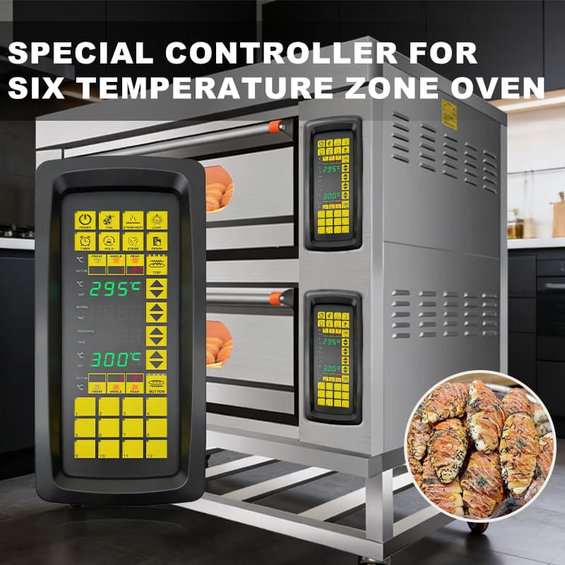 MEIKONG Quality Guarantee Waterproof Durable Control Panel High-speed CPU Special Controller for Six Temperature Zone Oven detail 1