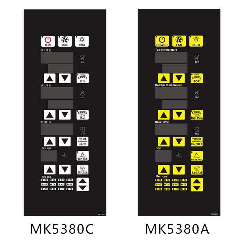 Customized MEIKONG MK5380 Intelligent Thermostat Control Panel Button High Quality Plastic Temperature Controller 1C detail 3