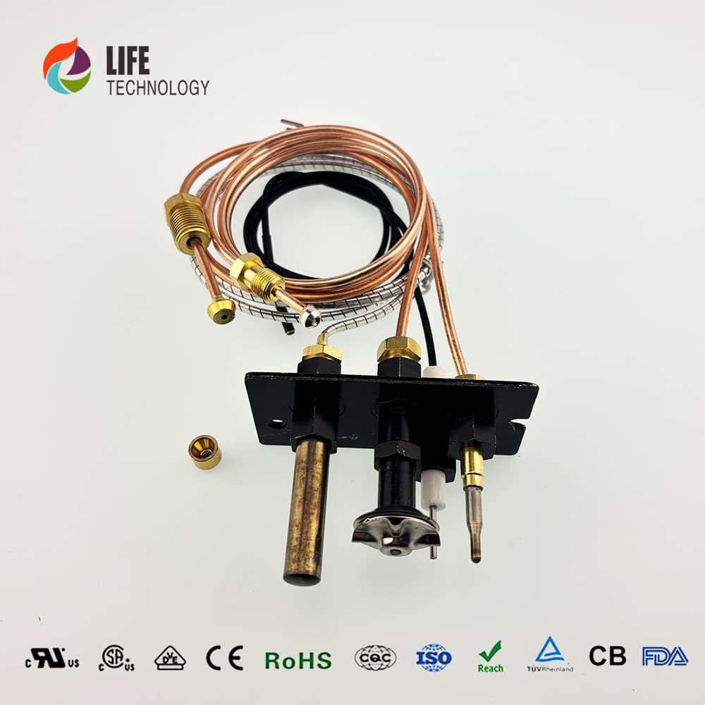 Sinopts Gas Water Heater Spare Parts pilot burner Gas Assembly with  Thermopile Ods with 36 Inch Thermopile detail 2