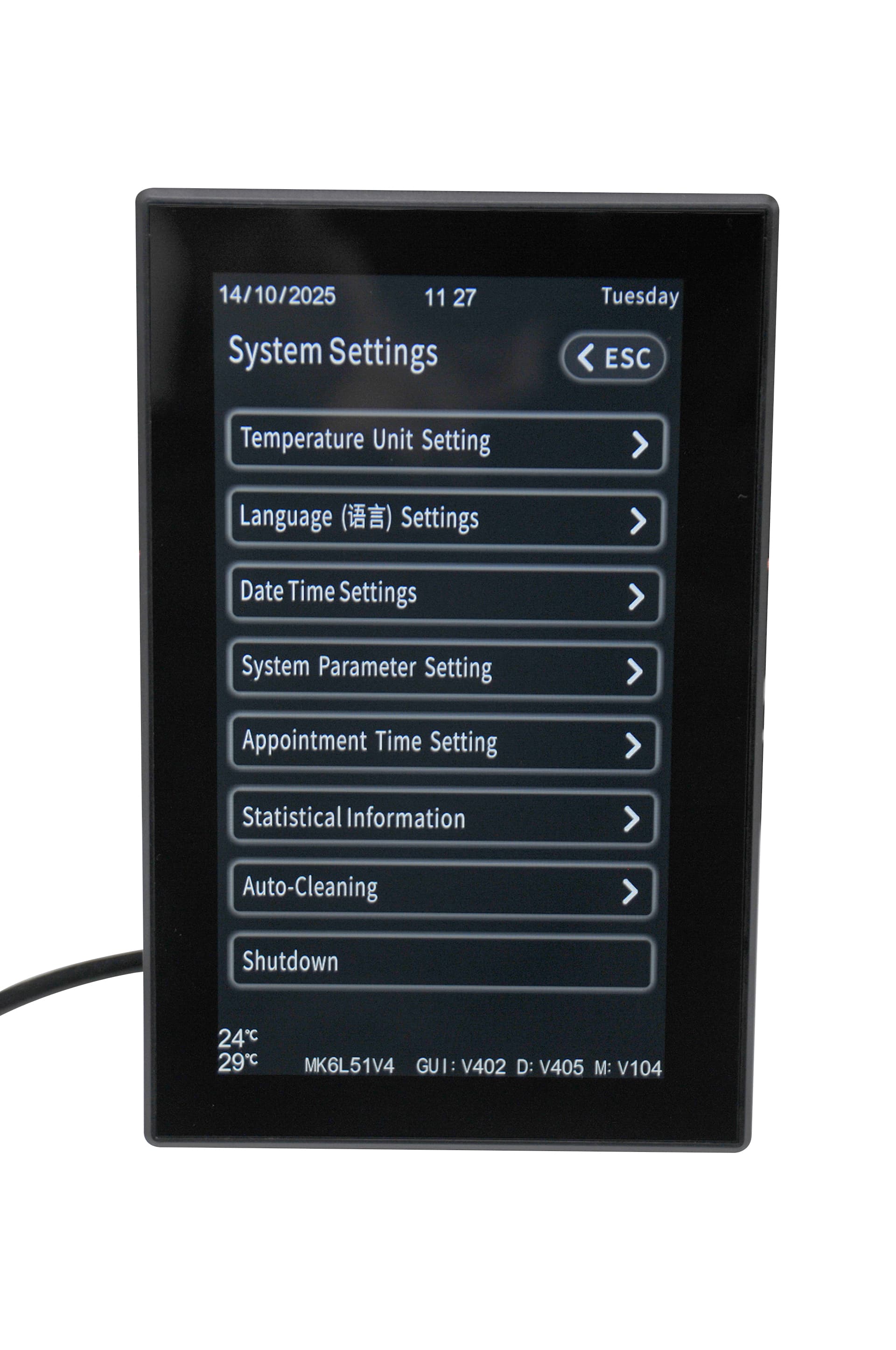 Meikong Rotary & Convection Oven Temperature Controller with Touch Screen Plastic Material OEM/ODM Customization IP68 Rated detail 6