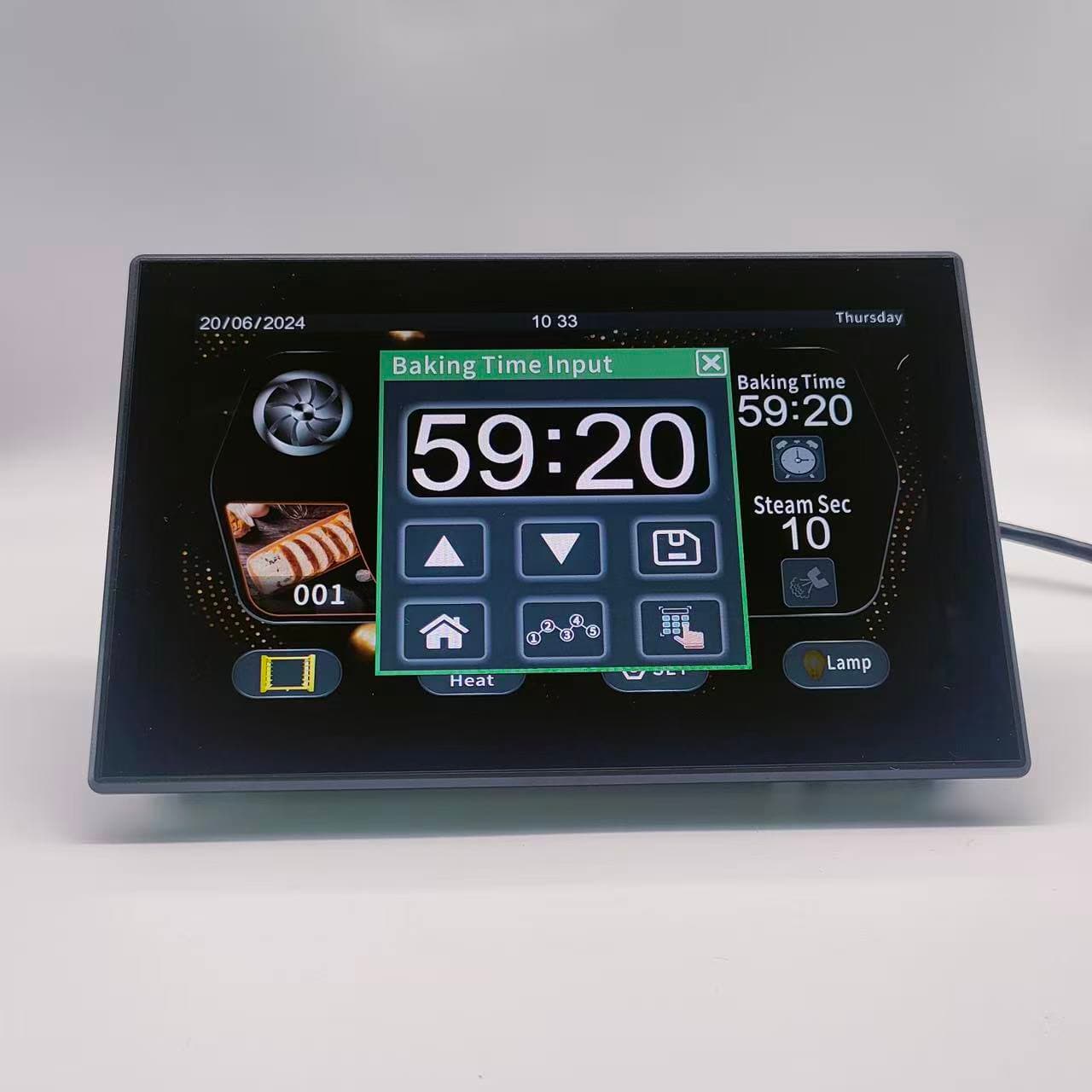 Customized 7 Inch  Touch Screen Thermostat MK6L02 Convection Oven Controller  Temperature Controller detail 1
