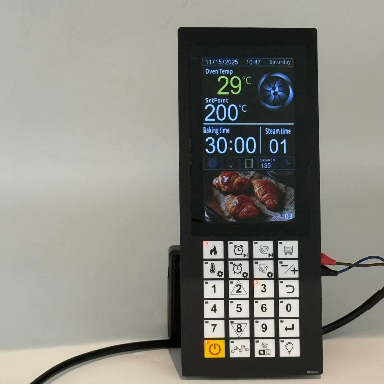 Intelligent Temperature Controller for Convection Oven LCD Display IP65 Rated Plastic Material OEM/ODM Customizable Model MK9602 detail 3