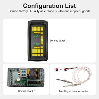 MEIKONG Quality Guarantee Waterproof Durable Control Panel High-speed CPU Special Controller for Six Temperature Zone Oven thumbnail 5