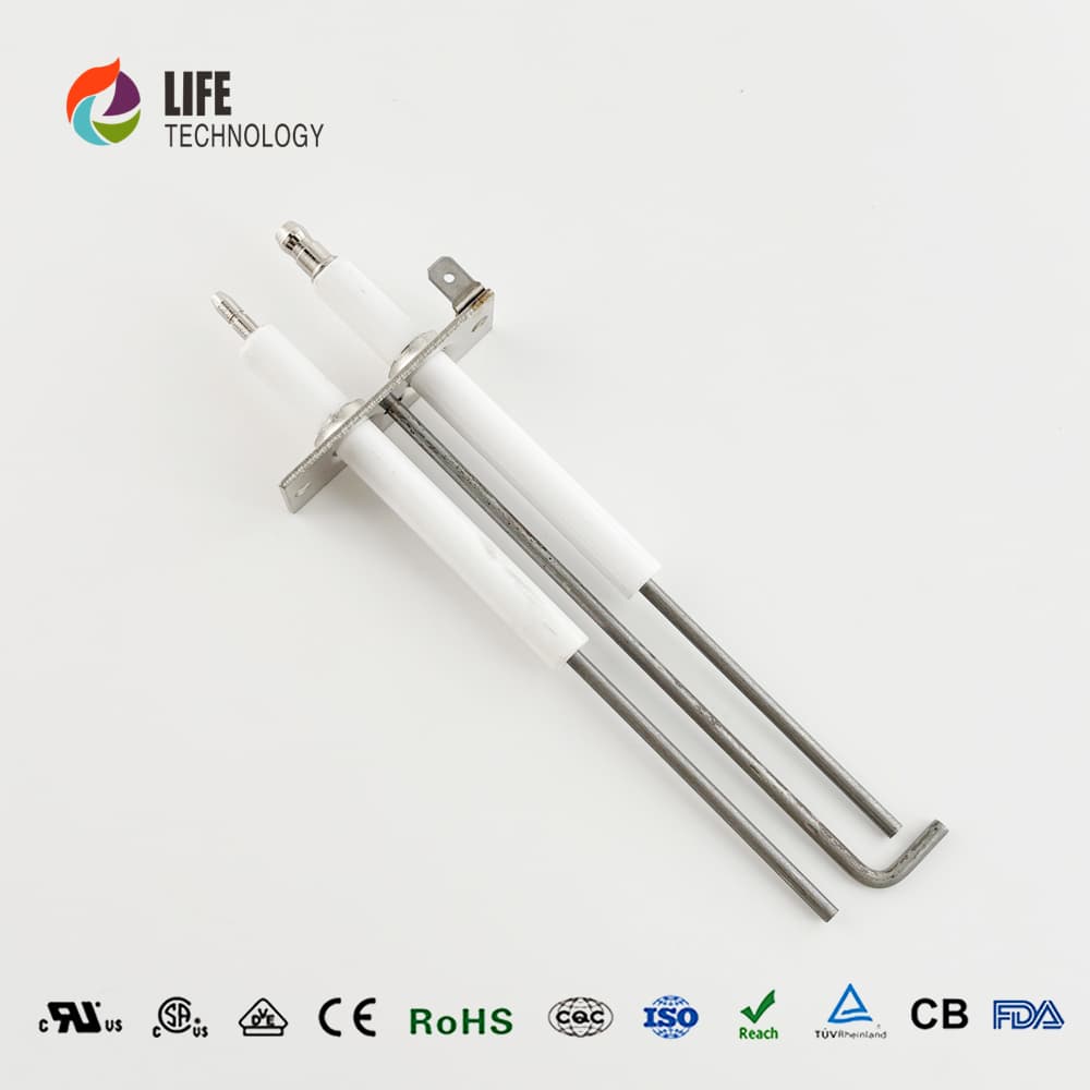 Factory Supply FERROLI 39830280 Essential 95% Alumina Insulating Ceramic Ignition Electrode Gas Igniter Three Pins detail 2