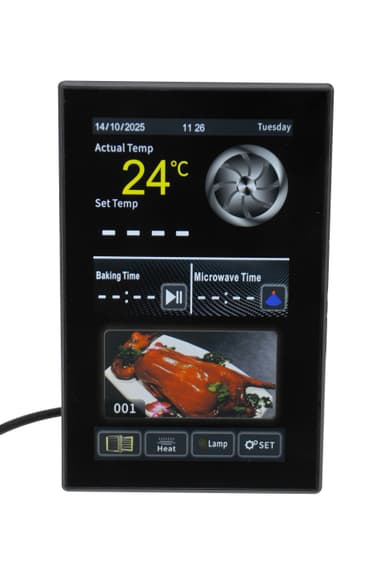 Meikong Rotary & Convection Oven Temperature Controller with Touch Screen Plastic Material OEM/ODM Customization IP68 Rated thumbnail 5