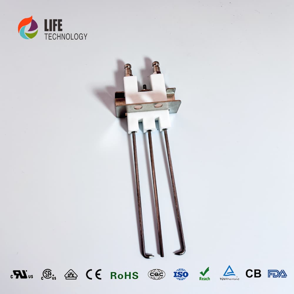 Three Needle Ceramic Spark Plug Ignition Electrode High Quality Materials Commercial Gas Burner Oven Parts detail 2