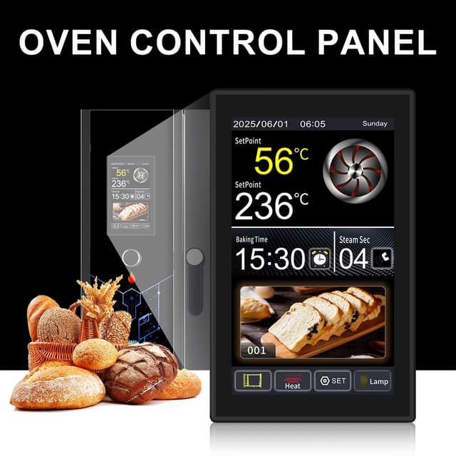 OEM ODM Customized Support Waterproof Display Electric Oven Control Panel 220V ±1°C Accuracy High Temperature Oven Controller