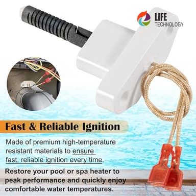 R0457502 Gas Silicon Carbide Swimming Pool Hot Tub Hot Surface Ignitor Replacement for Zo-diac/Jandy/JXi thumbnail 5