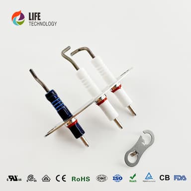 Worcester 87161163810/87181070870 Insulating Ceramic Flame Monitoring Ignition Electrode Kit Gas Boiler for Gas Boiler thumbnail 4