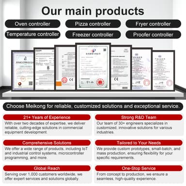 MEIKONG Industrial 6 Zone Independent Temperature Controller Layered Oven Spare Parts for Commercial with High Speed CPU System thumbnail 6