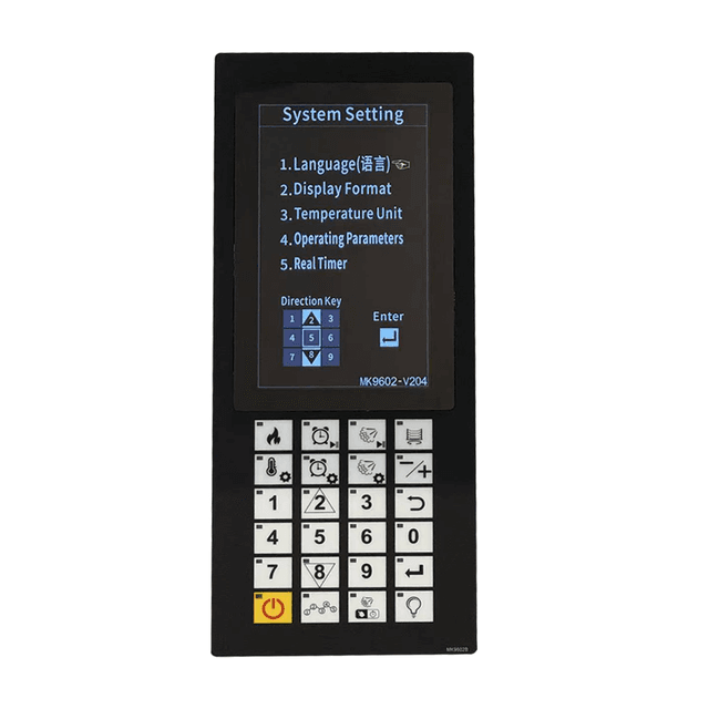 Intelligent Temperature Controller for Convection Oven LCD Display IP65 Rated Plastic Material OEM/ODM Customizable Model MK9602