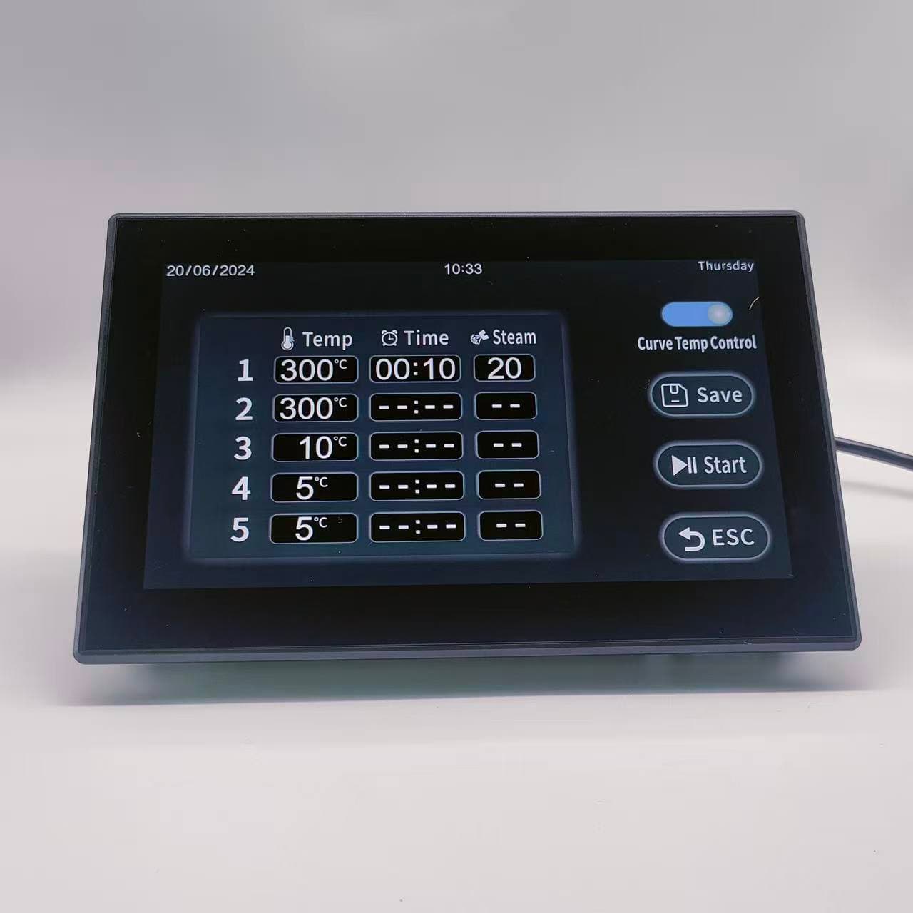 Customized 7 Inch  Touch Screen Thermostat MK6L02 Convection Oven Controller  Temperature Controller detail 6