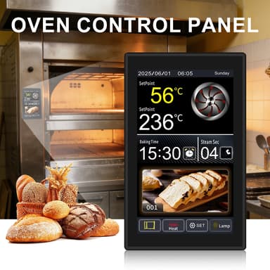 Hot Selling MEIKONG Digital Large Touch-sensitive Screen Oven Control Panel Waterproof Thermometer Oven Kitchen Equipment thumbnail 1