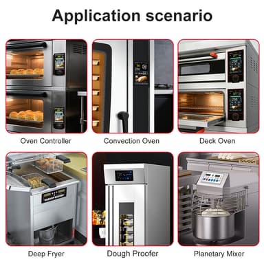 China Manufacturer Production High Definition Oven Temperature Controller Professional LCD Touch Screen Oven Control Panel thumbnail 3