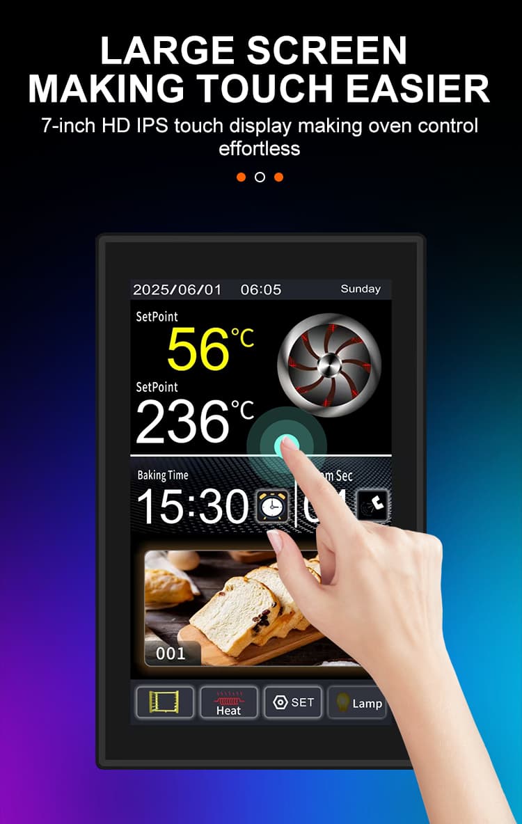 MEIKONG MK6L01 Hot Sale Plastic Touch Screen Oven Thermostat Temperature Controller IP68 1C Accuracy Rotary Furnace OEM/ODM detail 8