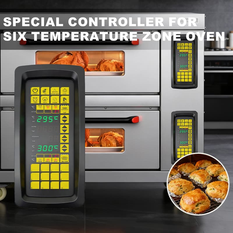 MEIKONG Good Price Commercial Bakery Oven Spare Parts 6 Zone Temperature Controller with High Accuracy 1℃ 220V